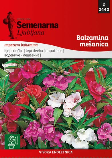 Seme za cveće Lepi Jova - mešavina - Impatiens balsamina 2440