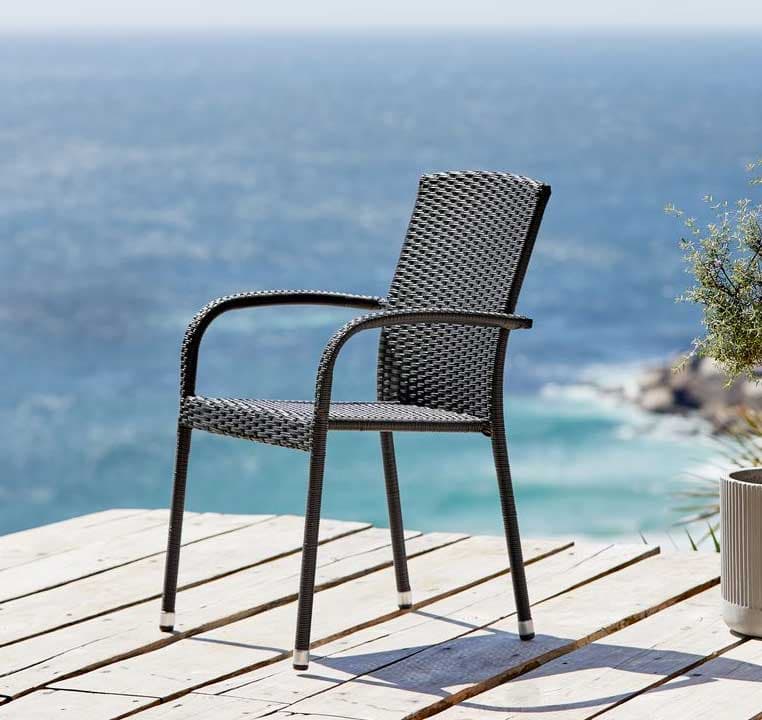 Baštenska stolica Mocco crna