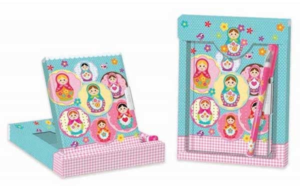 Dnevnik s ključićem u kutiji s olovkom Babuška 0181289