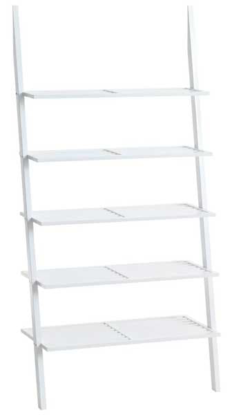 Zidna polica Gerbi 90x180cm bela