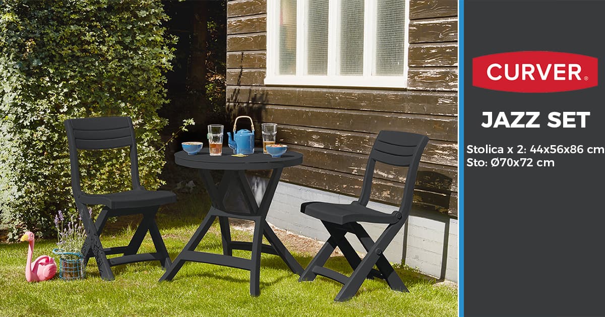 Garnitura Za Terasu Curver Jazz Black
