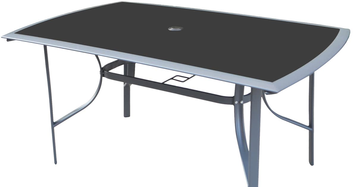 Baštenski Sto Sa Staklenom Pločom Matera