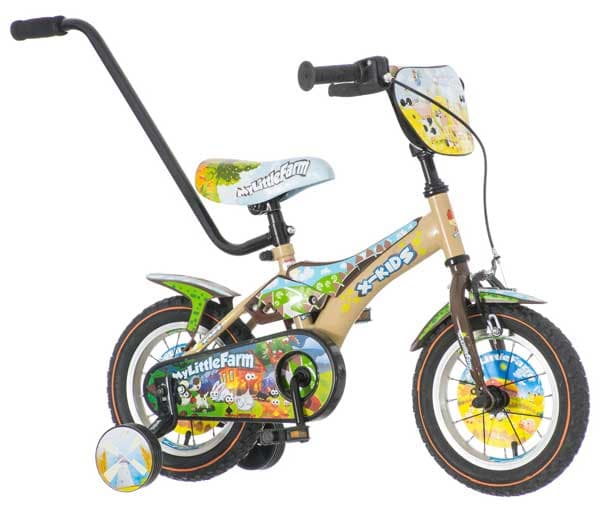 Dečiji bicikl sa drškom za guranje Little Farm 12 1120050