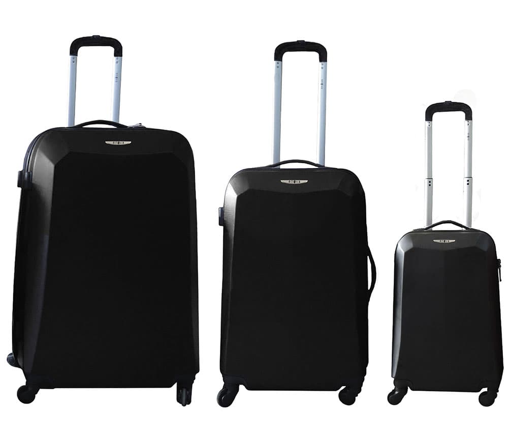 Komplet ABS kofera Enova Valencia black 513.240.80