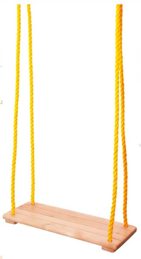 WOODY Drvena ljuljaška za kačenje Natural 90130