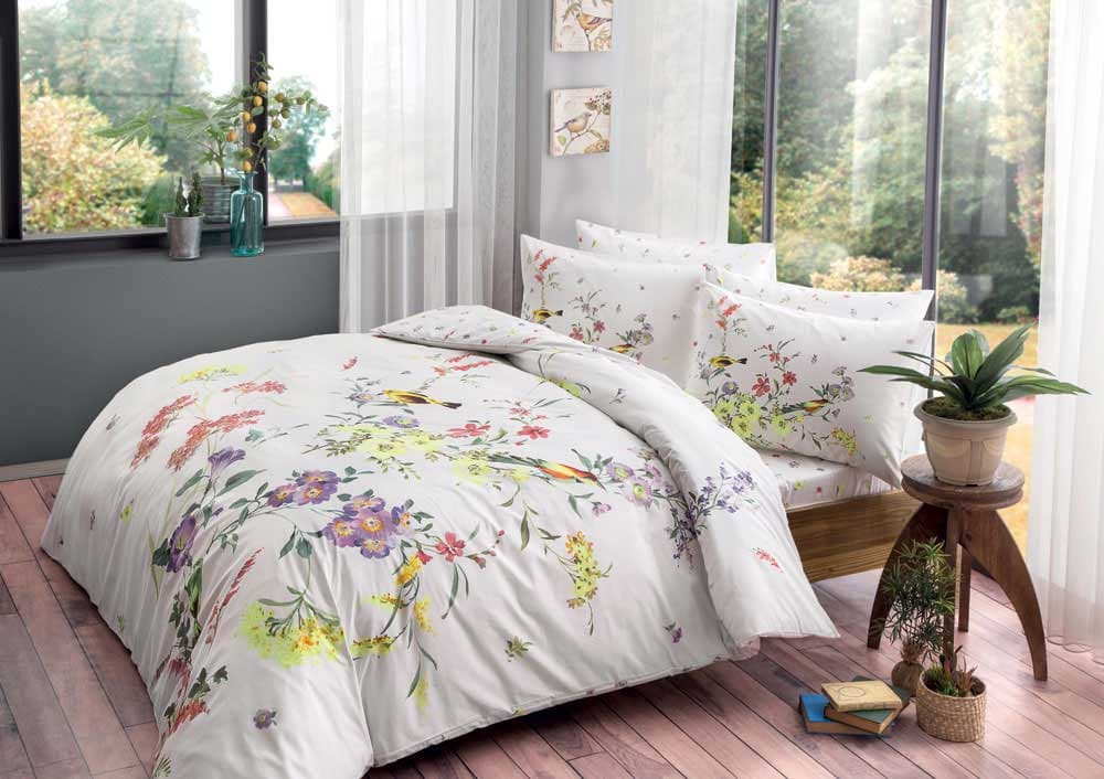 Posteljina za bračni krevet 100% pamuk Scarlet