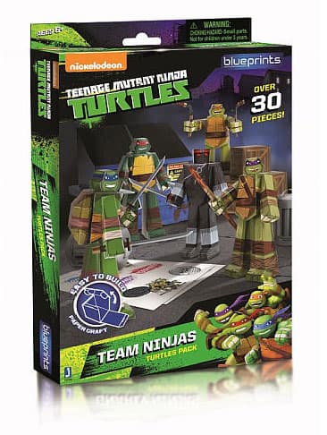 Papirne 3D Puzzle Nindža Kornjače 30 delova