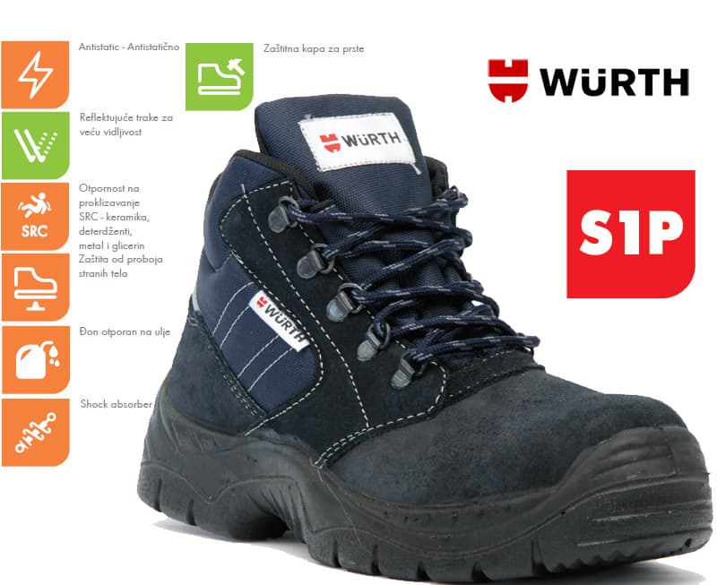 Wurth Bezbednosne cipele Monza S1P duboke vel. 46