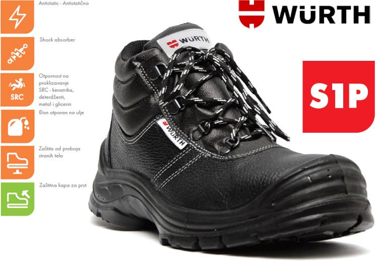 Wurth Bezbednosne cipele Pegazus S1P duboke vel. 39