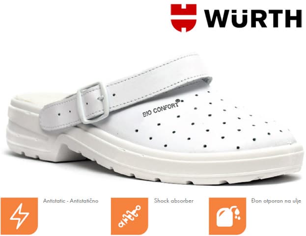 Wurth Muške Radne klompe Digiti-M bela O1 vel. 42