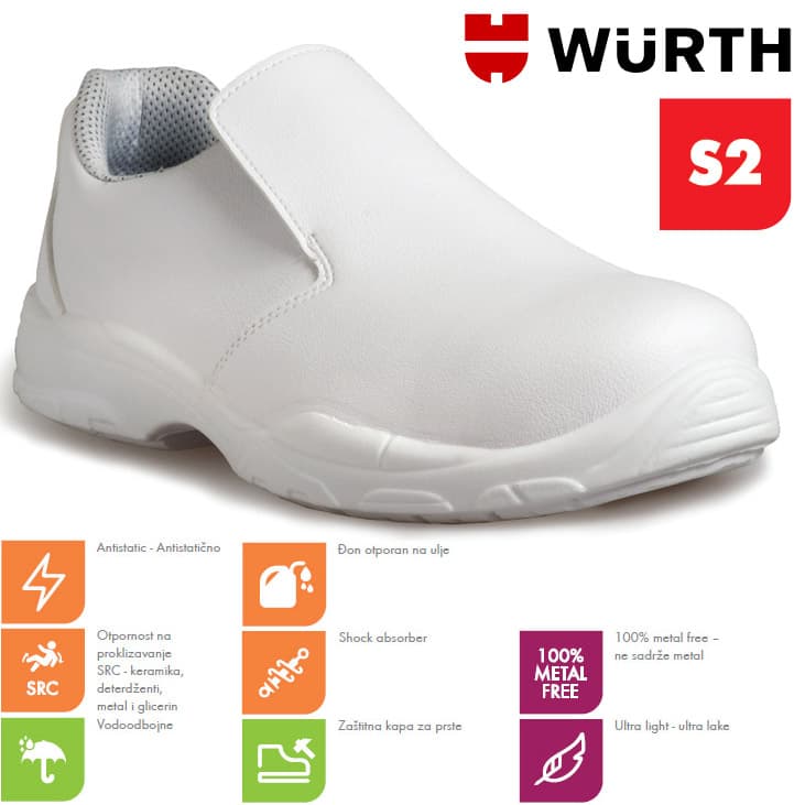 Wurth Bezbednosne cipele Lotus Bele S2 Plitke vel. 47