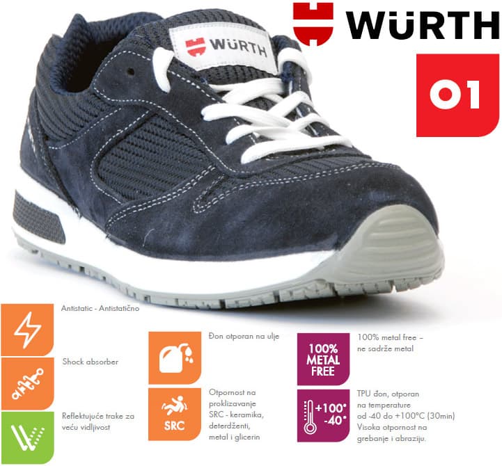 Wurth Radna patika Jogger Sport O1 vel. 40