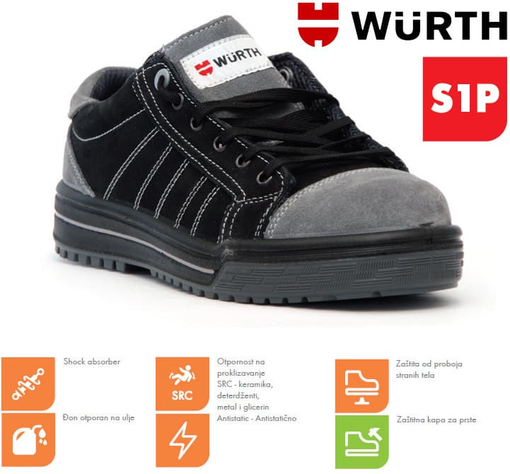 Wurth Bezbednosne patike Kastor plitke S1P vel. 37