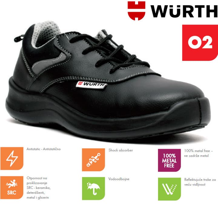 Wurth Radne cipele Redita O2 plitke vel. 40