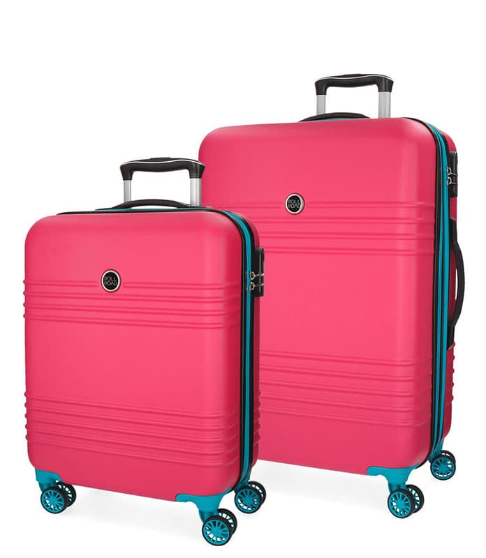 ABS Koferi za putovanja Roll Road India Fucsia 55795