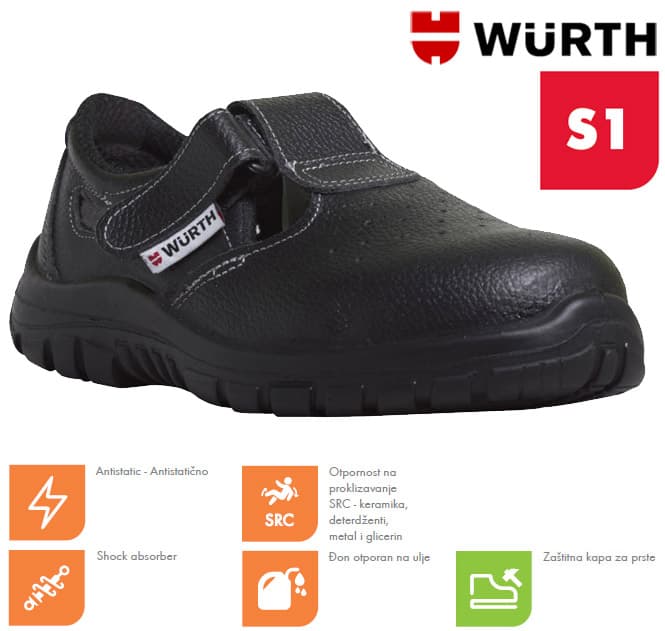 Wurth Bezbednosne sandale Kala S1 vel. 46