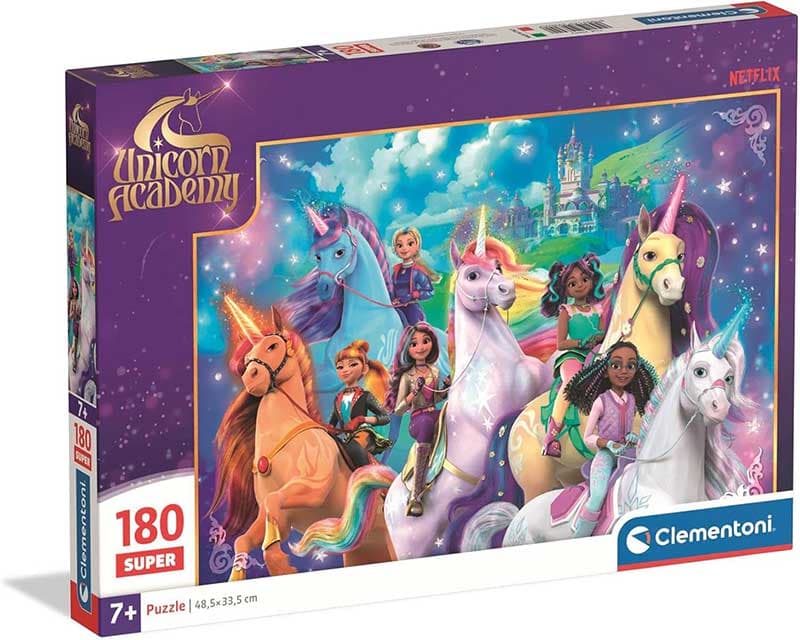 Puzzle slagalica 180 delova Unicorn Academy Clementoni 29802