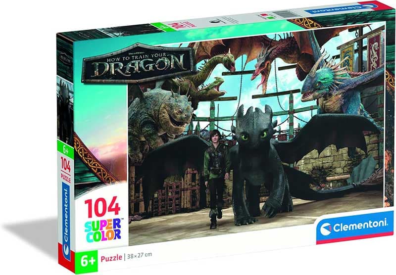 Puzzle slagalice 104 dela How to Train Your Dragon Clementoni 25079
