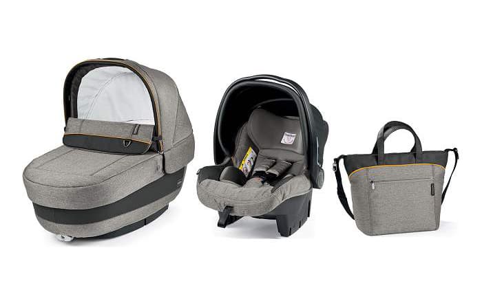 PEG-PEREGO Set modular - korpa-autosedište-torba za mamu ELITE Lux Grey