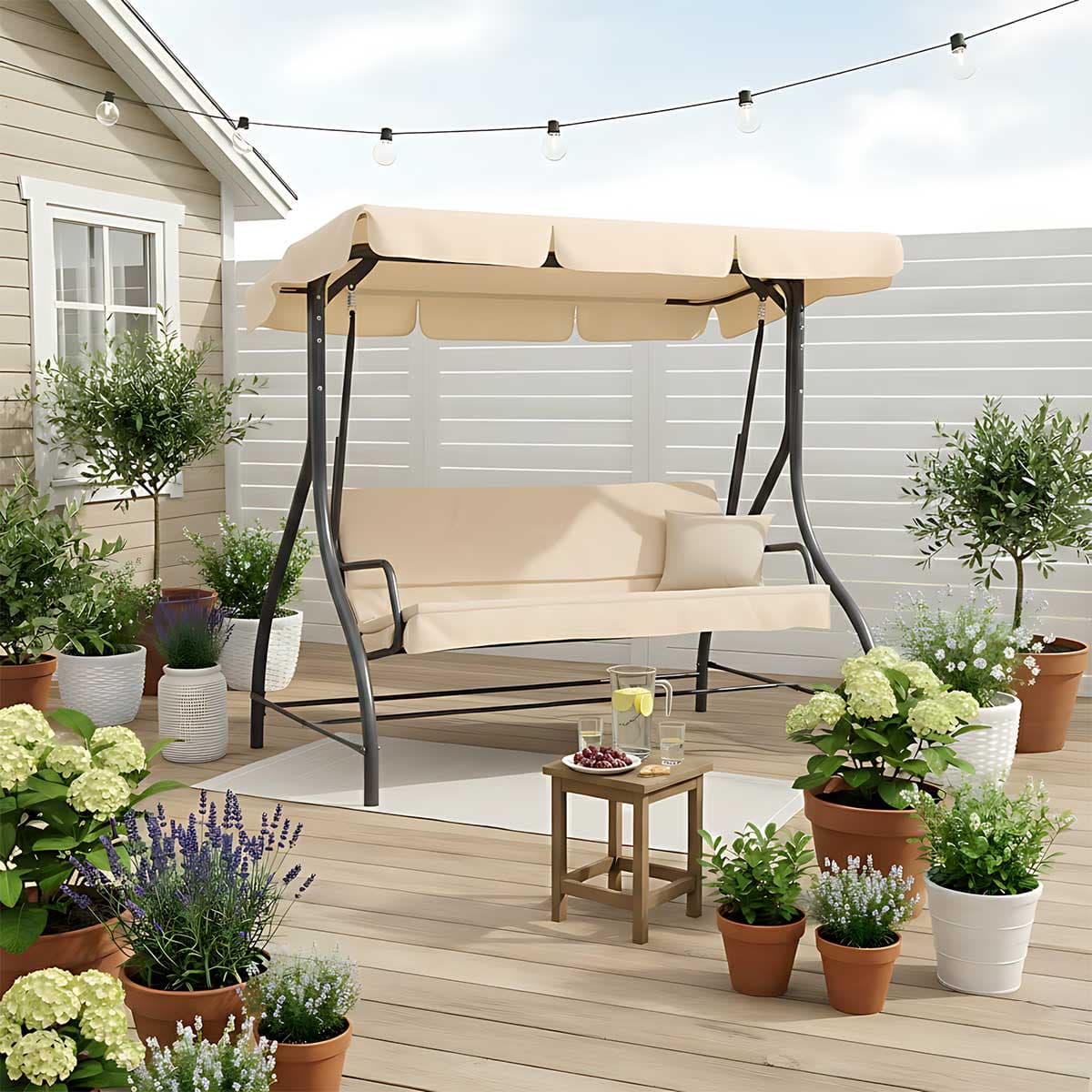 Baštenska Trosed Ljuljaška Hollywood Bež