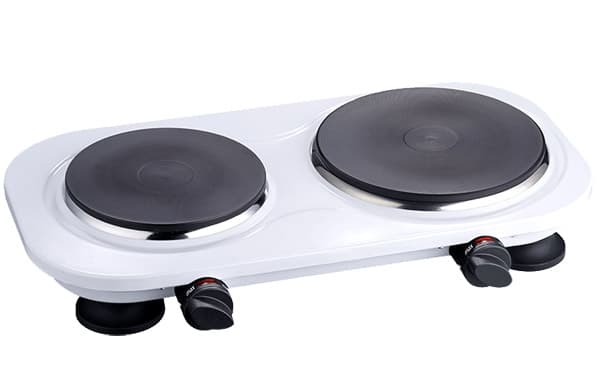 ECG Električni rešo sa dve ringle 2510 White