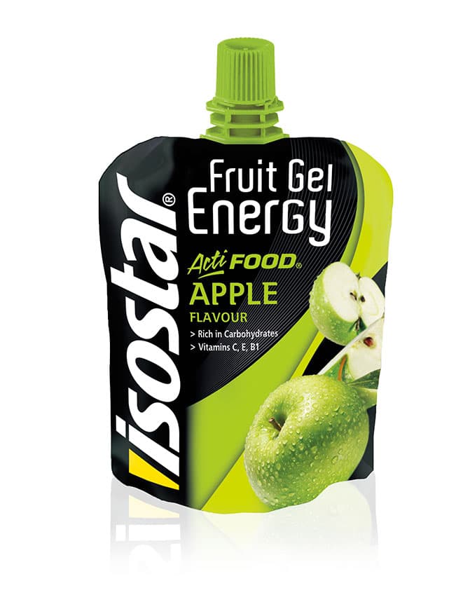 Isostar ActiFood Fruit  i Carb energetski gel sa ukusom jabuke