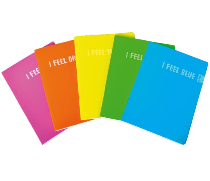 Sveske A5 na široke linije - pakovanje 10 komada I Feel Color