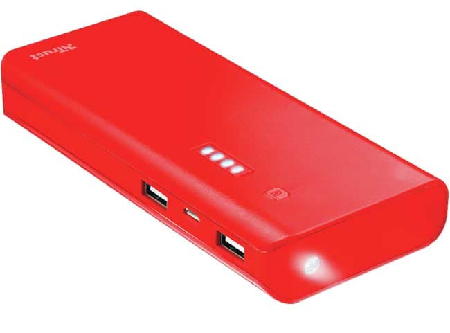 Trust Primo PowerBank 10.000mAh Eksterna baterija Red