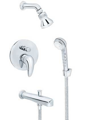 Rosan Uzidna baterija za kadu sa ručnim i zidnim tušem JP31701