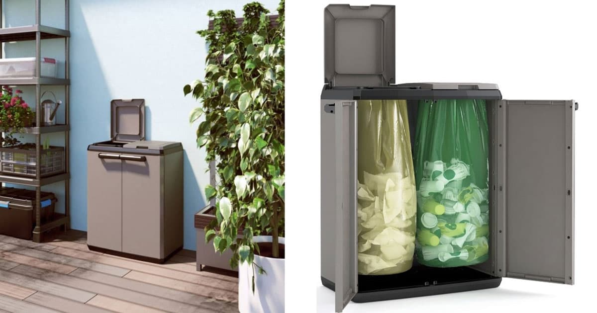 Komoda Za Sortiranje Smeća - Stalak Za 2 Kese Za Ðubre Kis