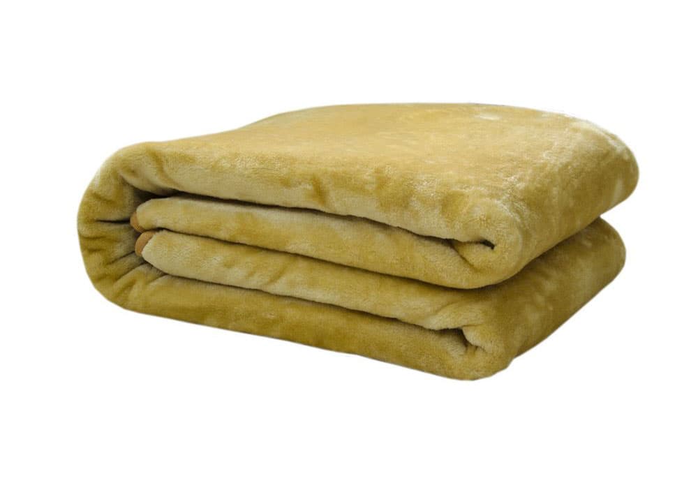 Ćebe Mink 150 x 200 cm zlatno žuto