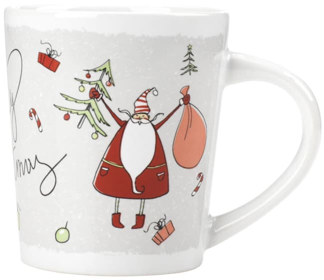 Novogodišnja šolja sa Deda Mrazom 8cm