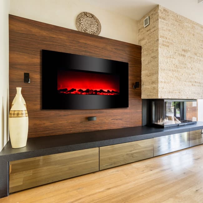 Električni zidni kamin 2000W Prosto EK2038