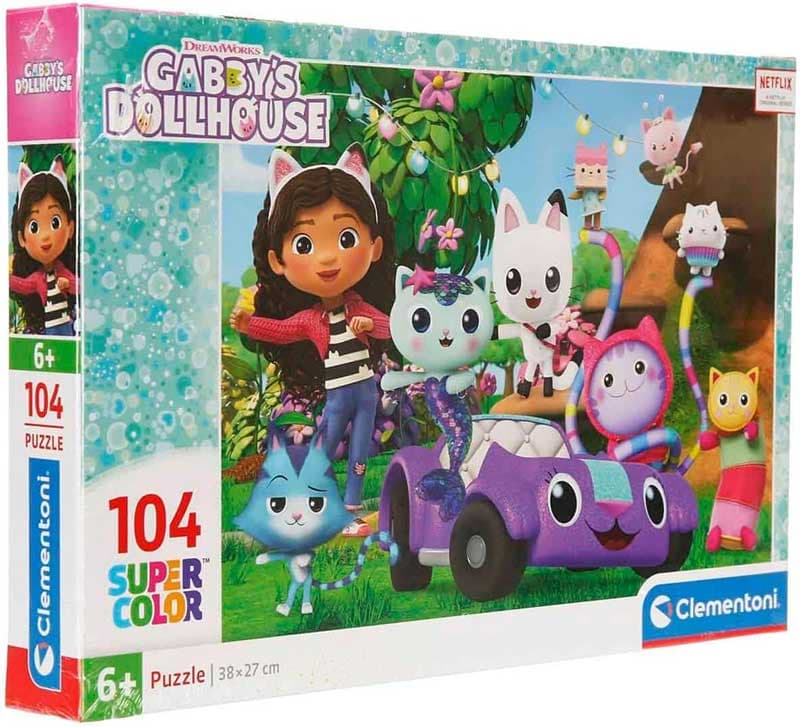 Puzzle slagalice za decu 104 dela Gabina kućica za lutke Clementoni 25034