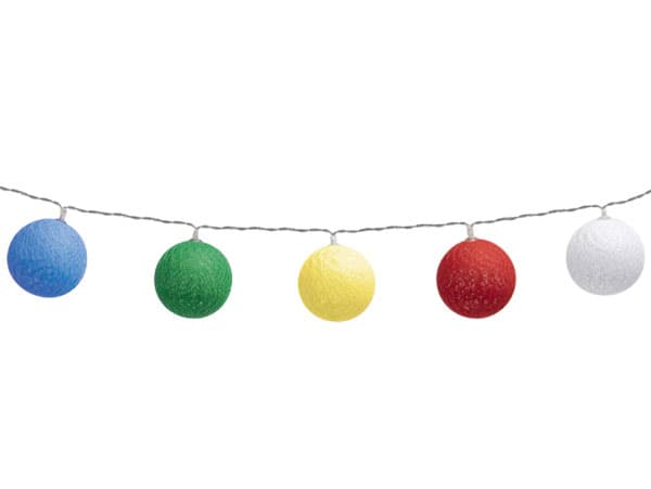 Dekorativne lampice sa pamučnim kuglicama 10 LED dioda CBL11/M