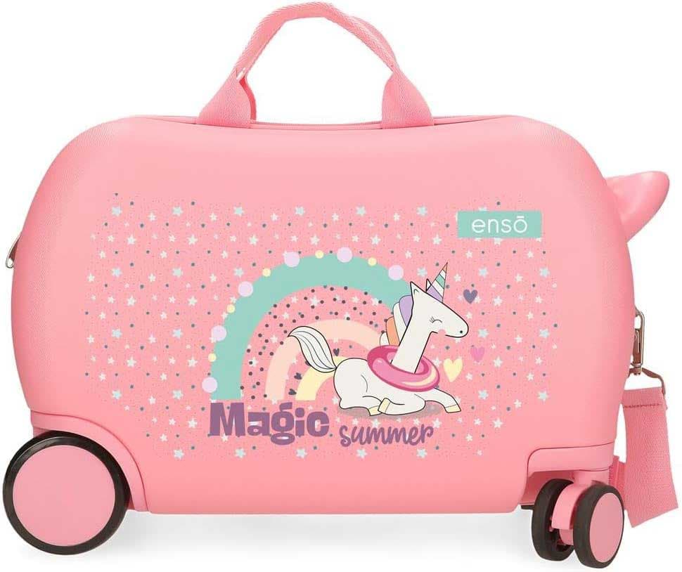 Dečiji putni kofer za vožnju Enso Magic summer pink 96310