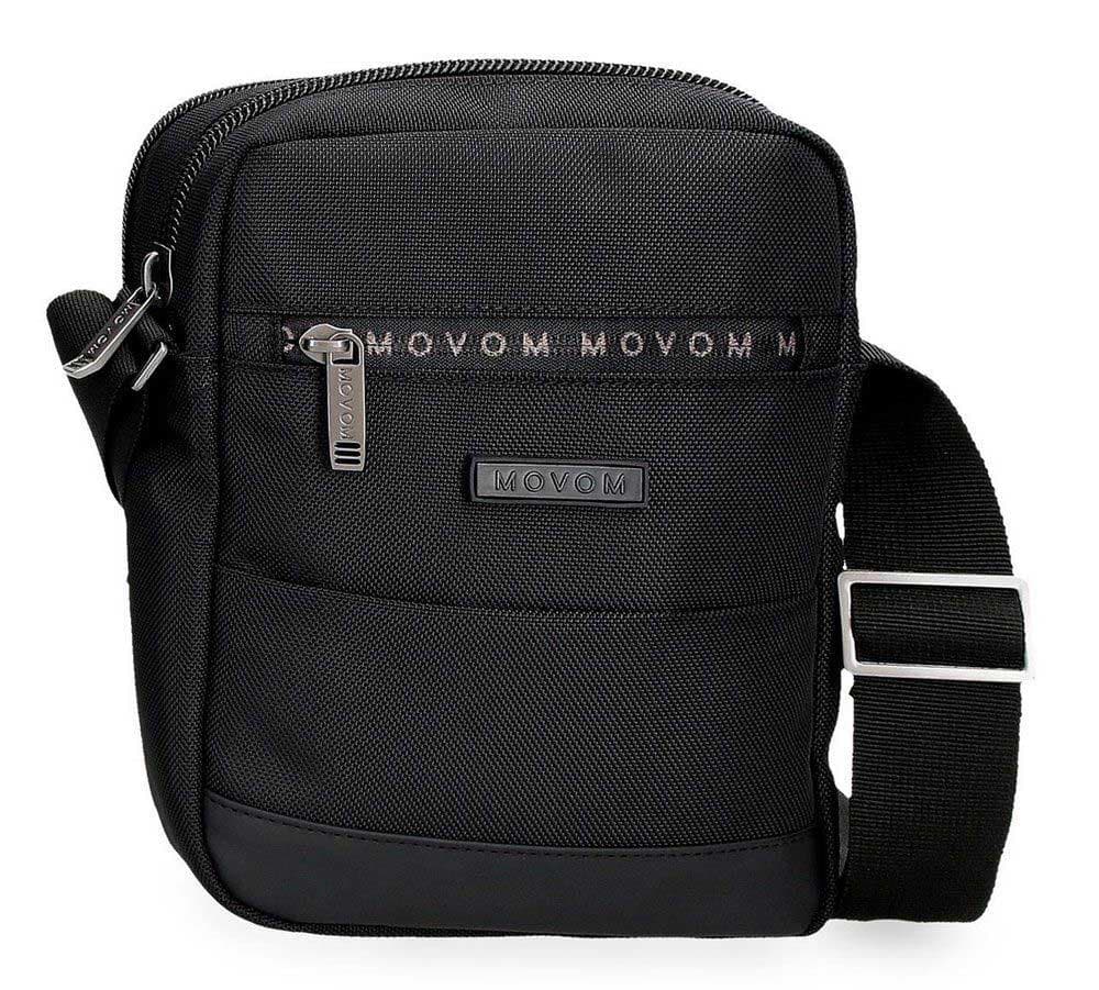 Muška torbica 22cm sa dve pregrade Movom Buster black 53455