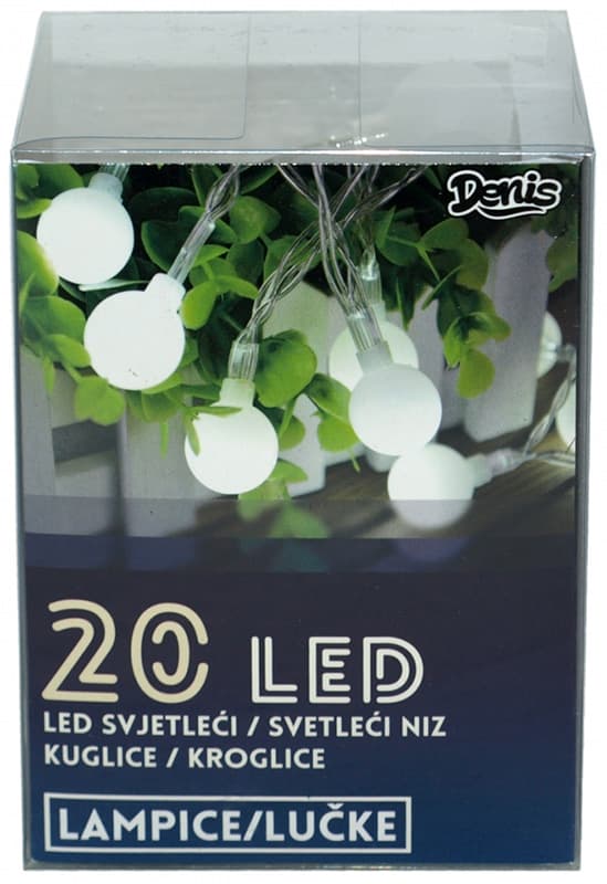 LED kuglice u nizu dužine 190 cm