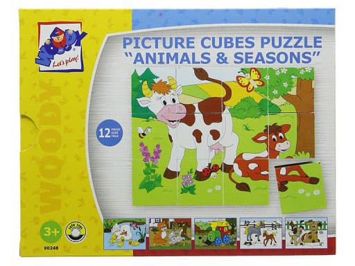 Woodyland Kocke - slagalica Domaće životinje 90248