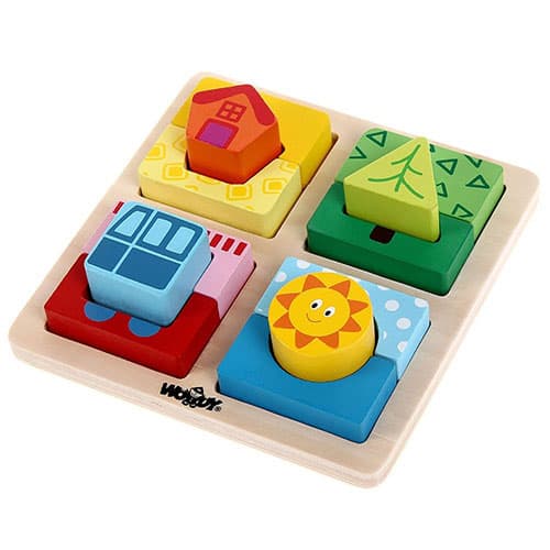 Woodyland igračka - Uklapalica sa osnovnim oblicima 91145