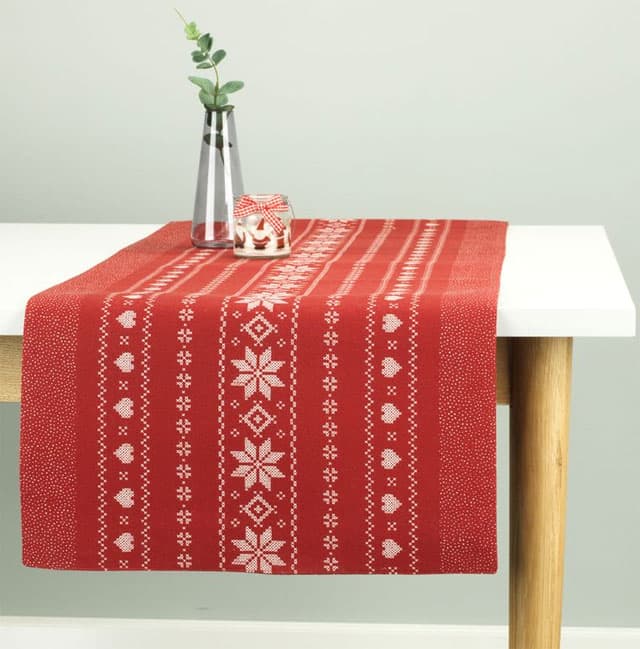 Novogodišnji nadstolnjak za praznične aranžmane Xmas Red 40x150