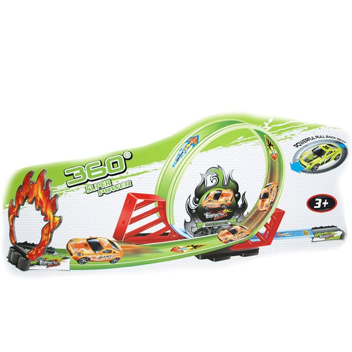 Trkačka staza sa lupingom i skakaonicom