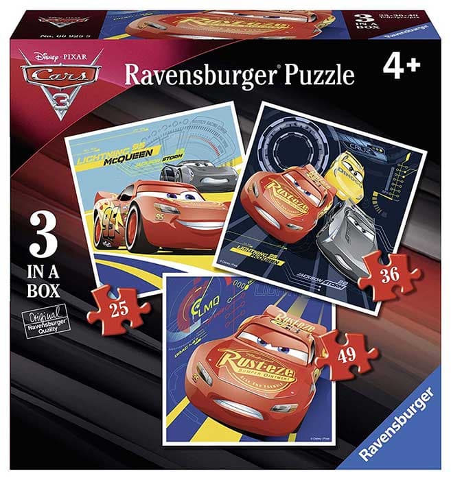 Puzle 3u1 - Dizni Automobili - Ravensburger 06925