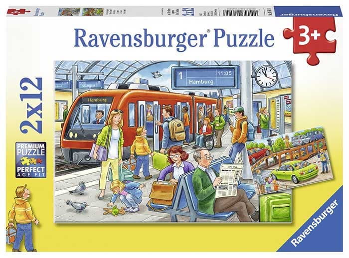 Ravensburger Puzzle 2x12 Železnička stanica 07611