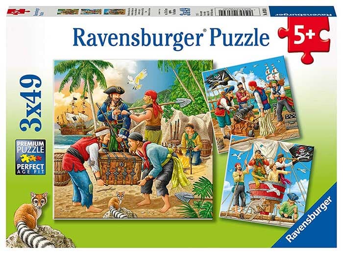 Ravensburger Puzle 3x49 Gusarske avanture 08030