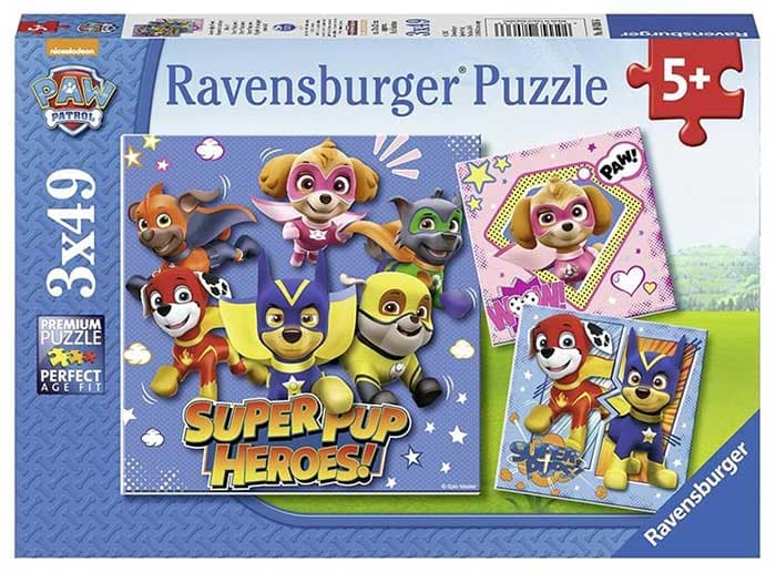 Ravensburger Puzle 3x49 Patrolne šape 08036