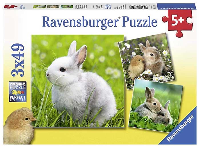 Ravensburger Puzle 3x49 Zečići 08041