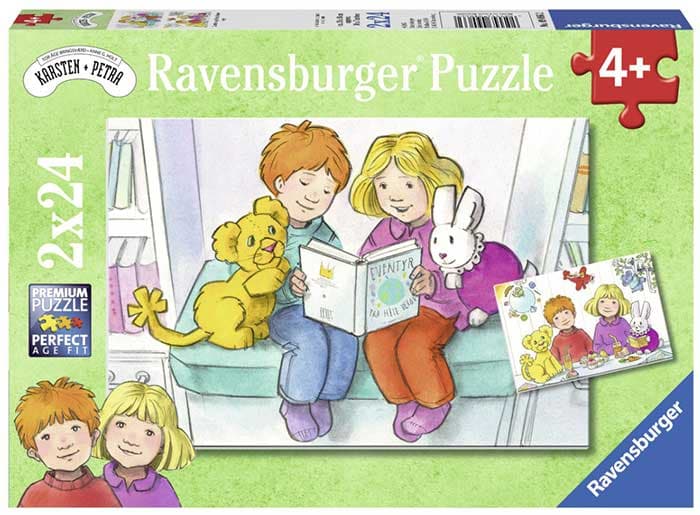 Puzzle 2x24 dela Brat i sestra Ravensburger 09066