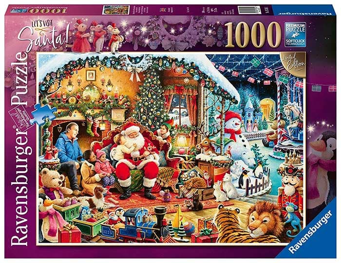 Puzzle Ravensburger 1000 delova -  U poseti Deda Mrazu 15354