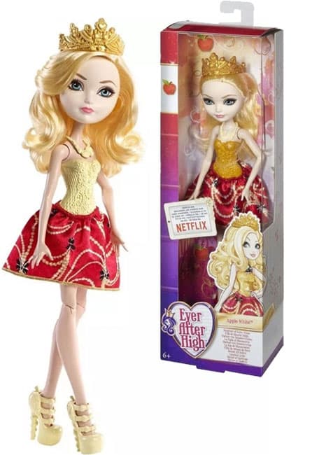 Mattel Lutka Ever After High Apple White DLB36